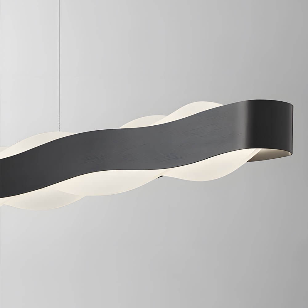 Wavy Round LED Pendant Light