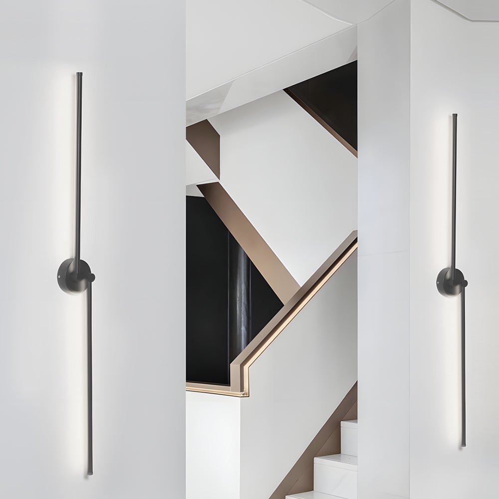 Wall Sconce Modern Rotatable Linear LED Black Bedroom Reading Light