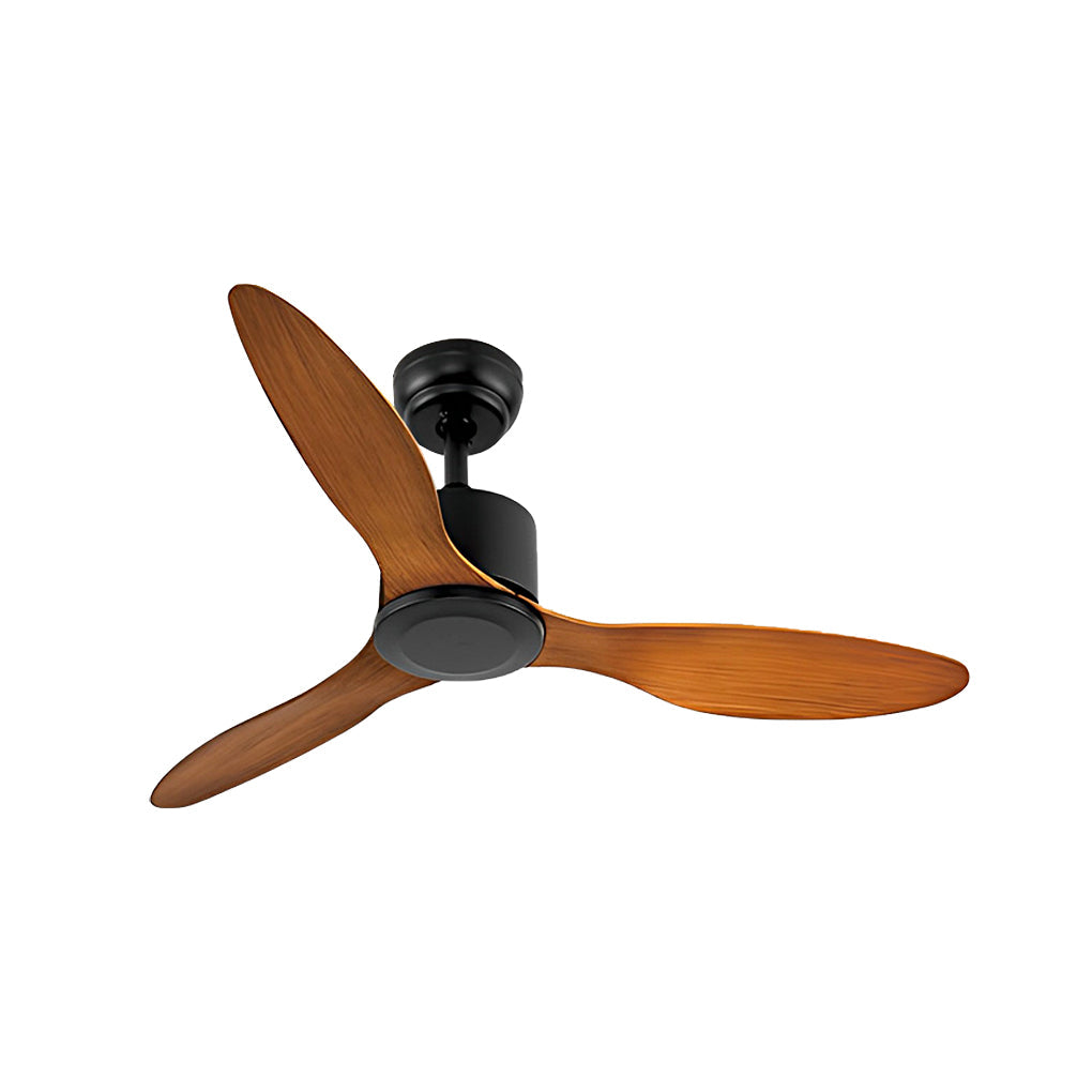 3-Blade Modern Ceiling Fan with Dimmable LED Light & Remote