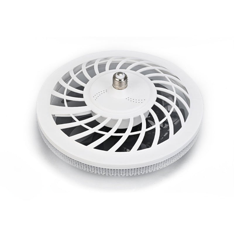 12.2" Low-Profile 7-Blade Flush Mount Ceiling Fan with LED