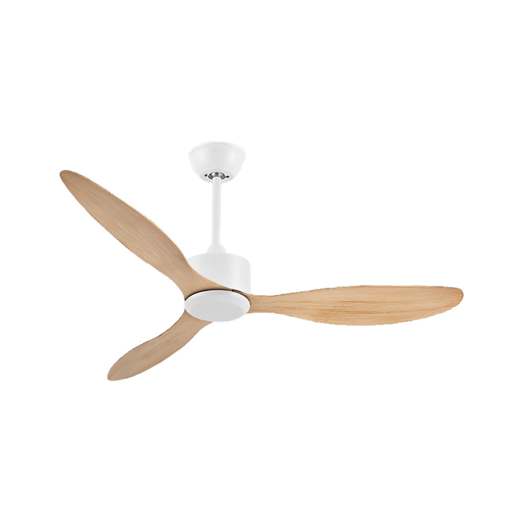3-Blade Modern Ceiling Fan with Dimmable LED Light & Remote