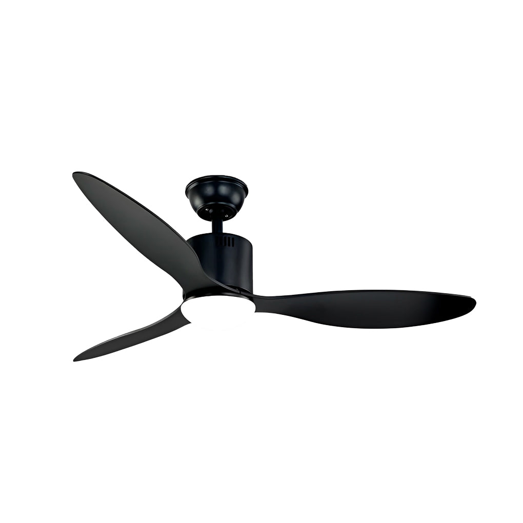 3-Blade Modern Ceiling Fan with Dimmable LED Light & Remote