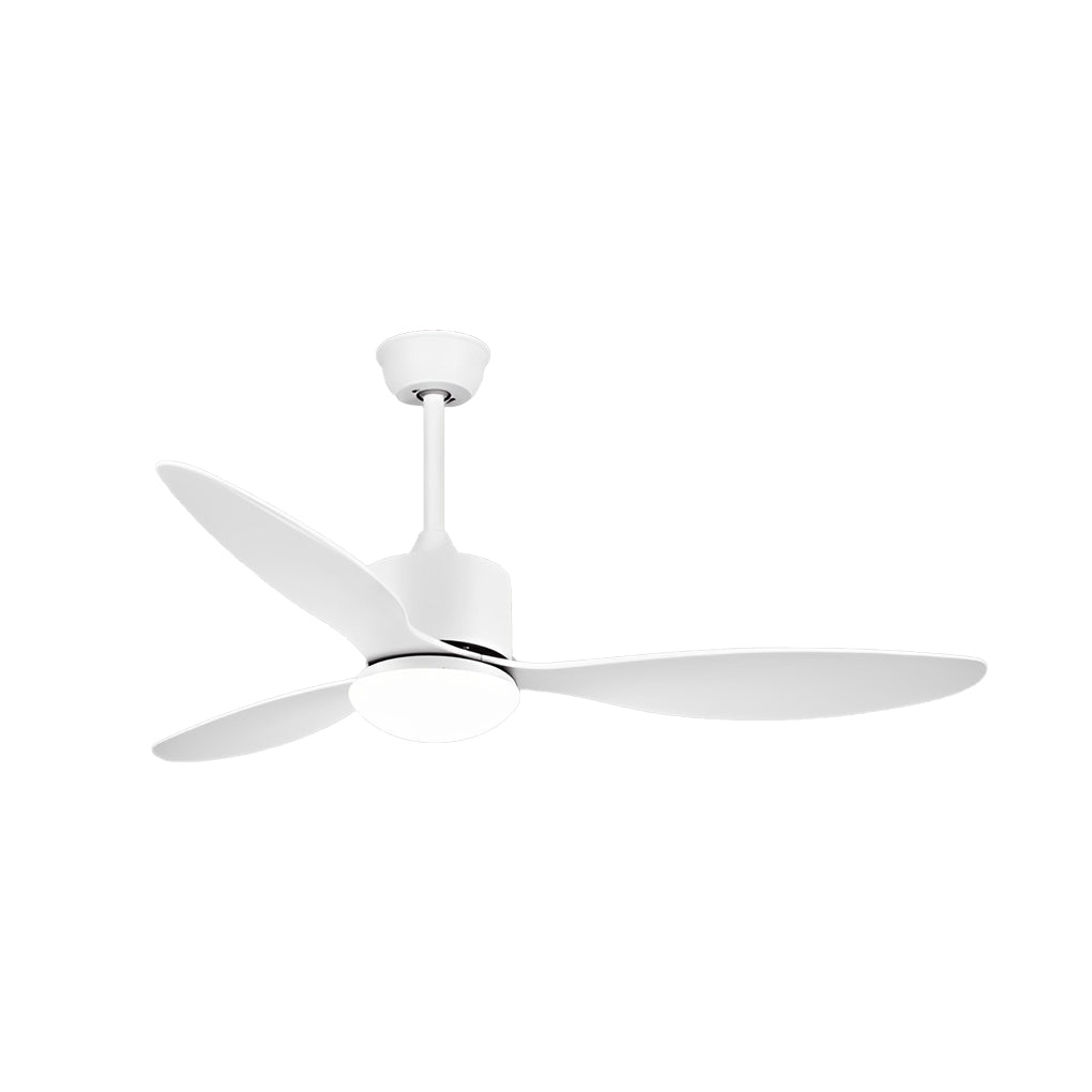 3-Blade Modern Ceiling Fan with Dimmable LED Light & Remote