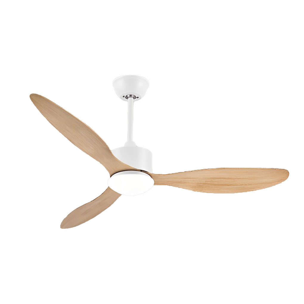 3-Blade Modern Ceiling Fan with Dimmable LED Light & Remote