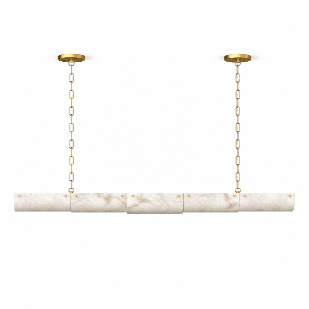 Alabaster Linear Chain Pendant Lamp