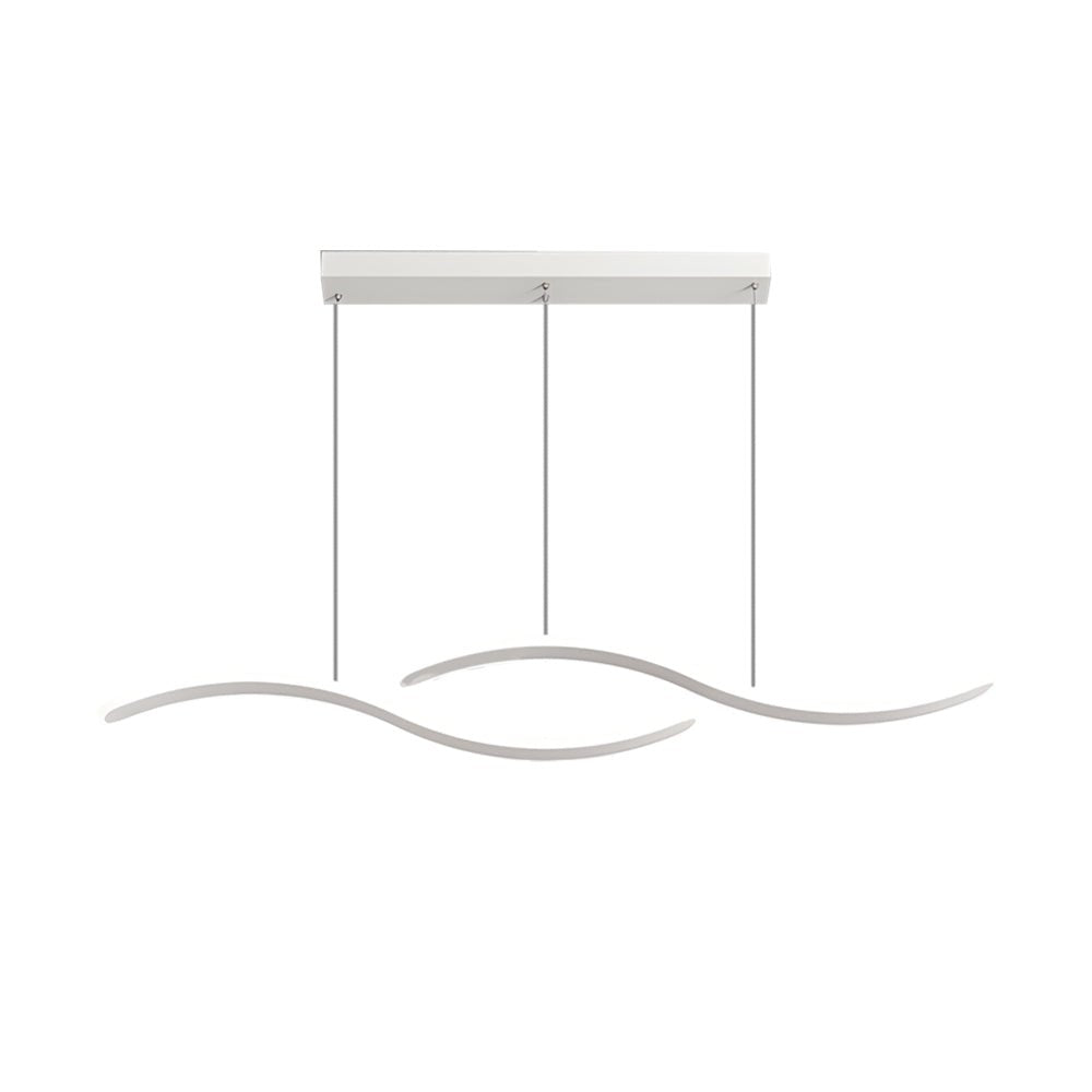 Dual Wave LED Dining Pendant