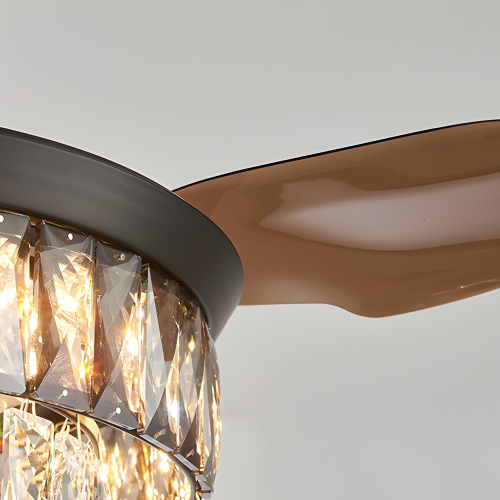 20" Crystal Retractable Ceiling Fan with LED Light