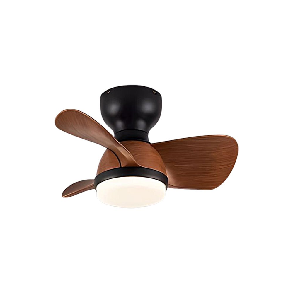 Space-Saving 3-Blade Ceiling Fan with Light & Remote