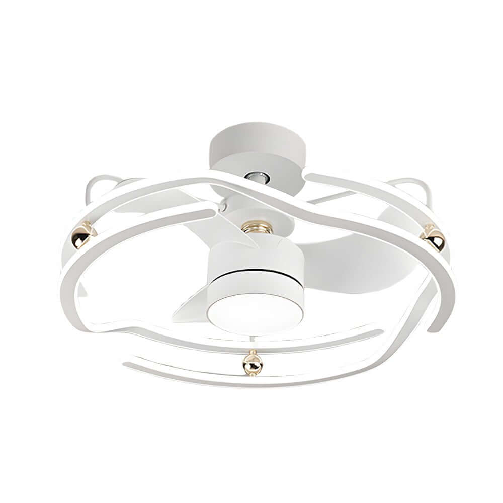 23.6" Low-Profile Ceiling Fan with Dimmable Light & Remote