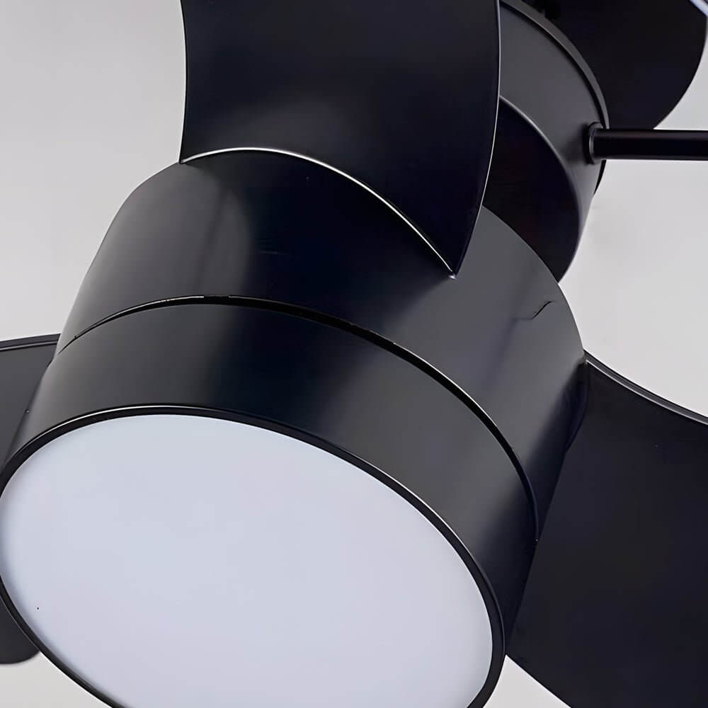 23.6" Low-Profile Ceiling Fan with Dimmable Light & Remote