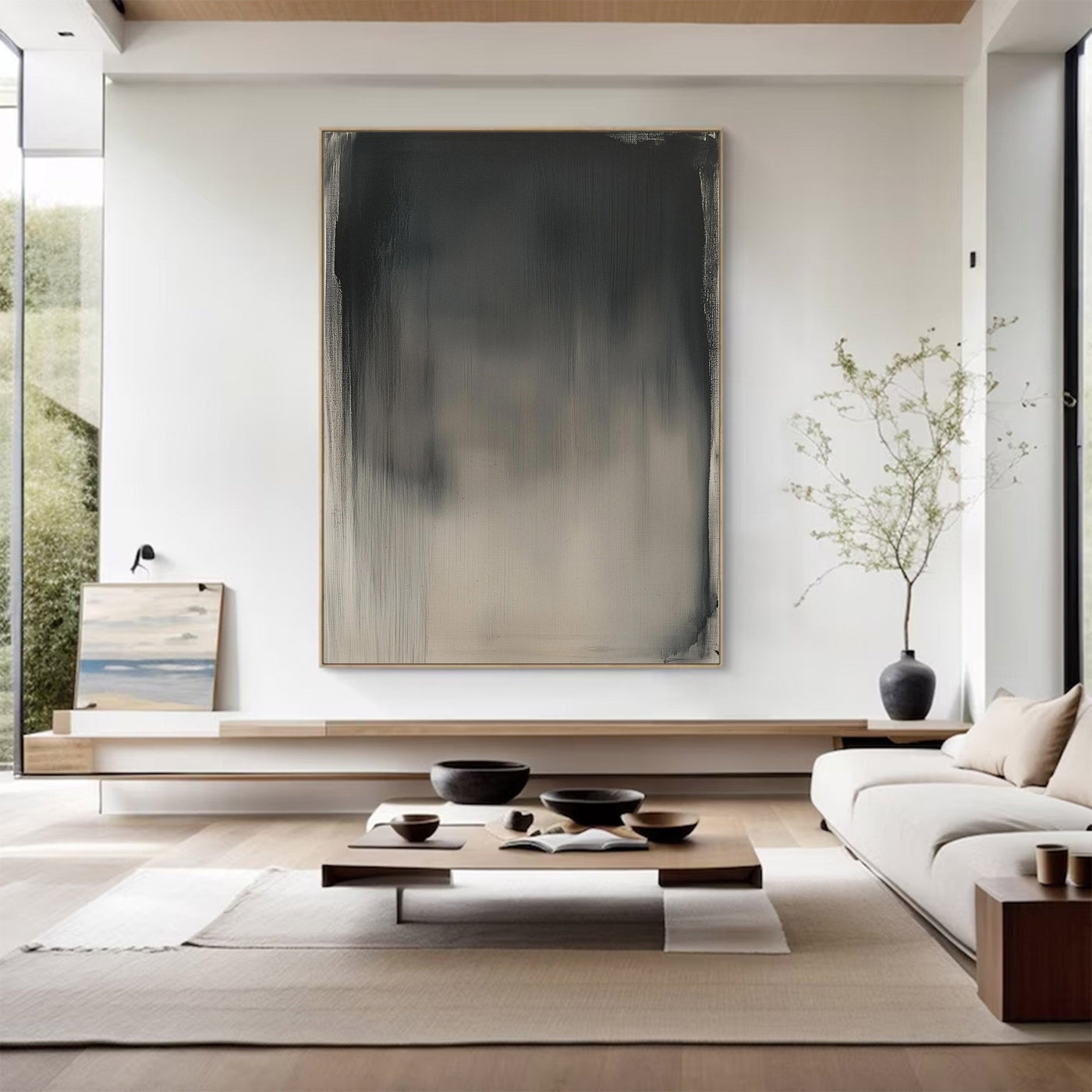 Large Abstract Gradient Canvas — Luxury Wall Art