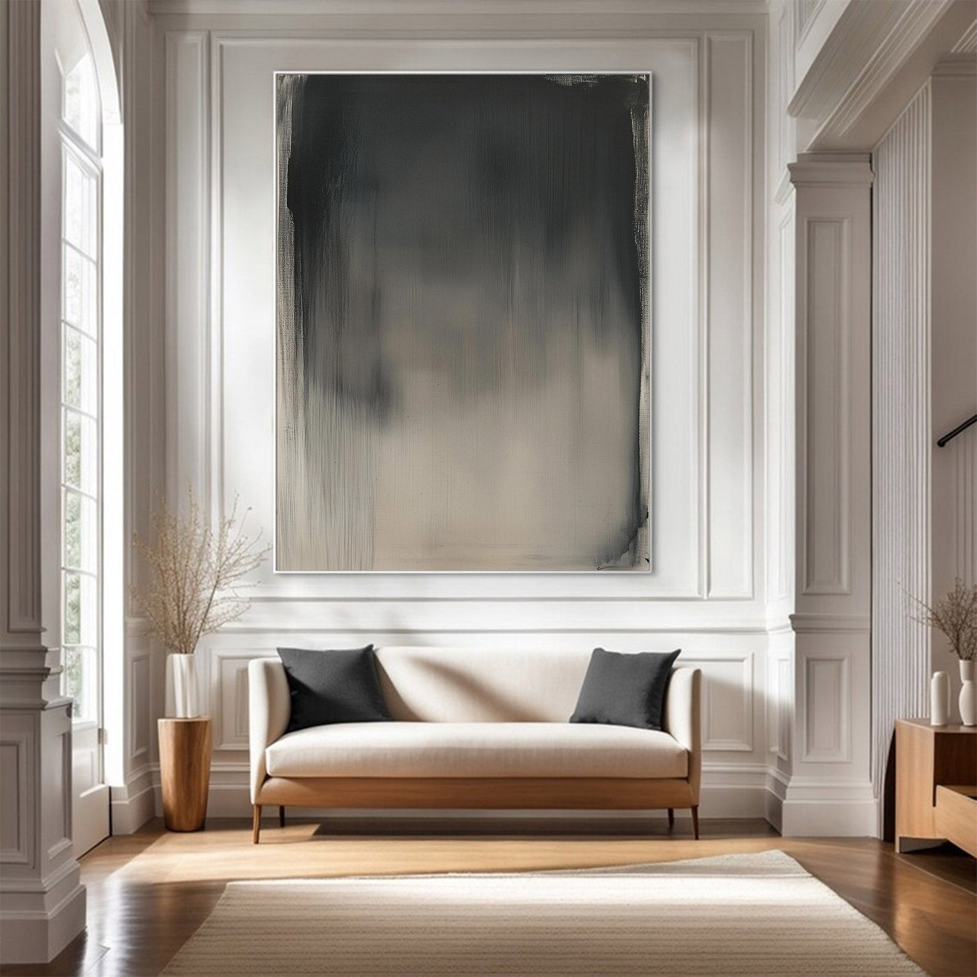 Large Abstract Gradient Canvas — Luxury Wall Art