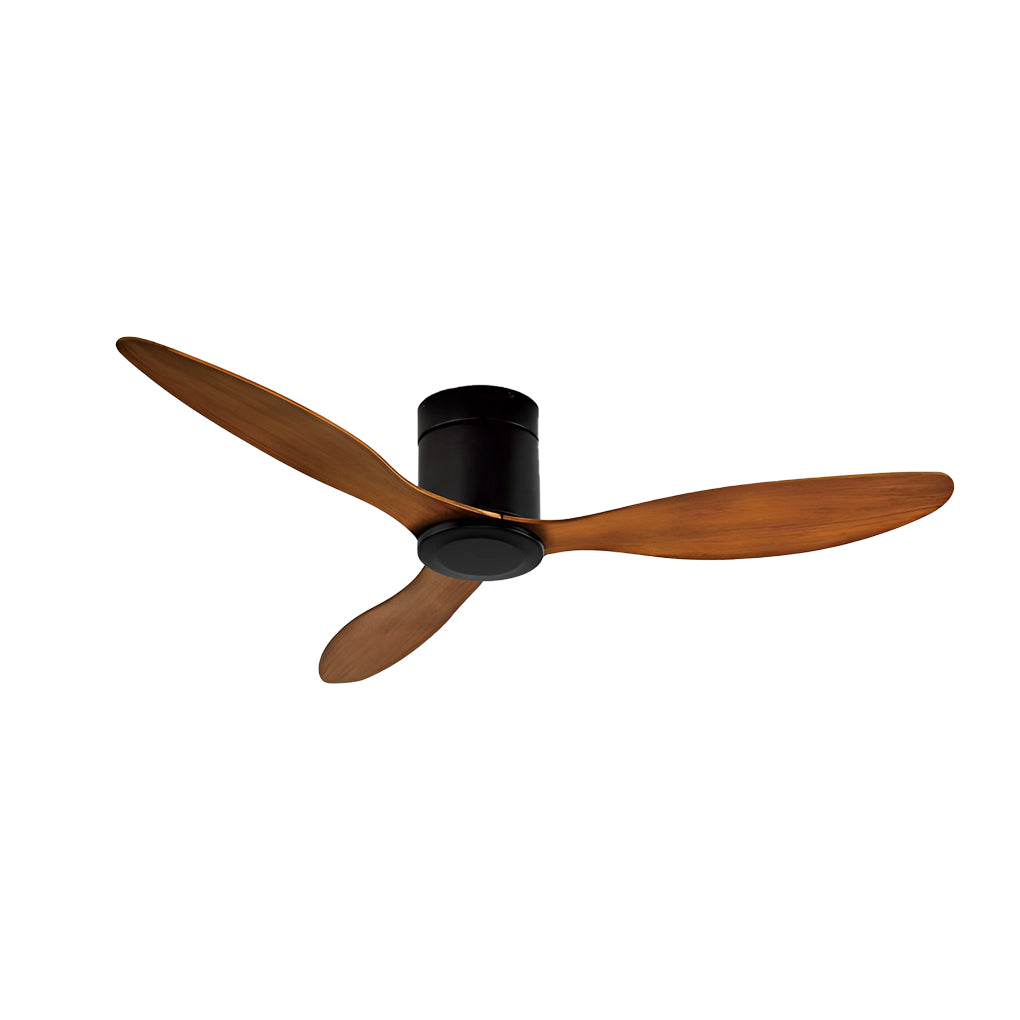 3-Blade Modern Ceiling Fan with Dimmable LED Light & Remote