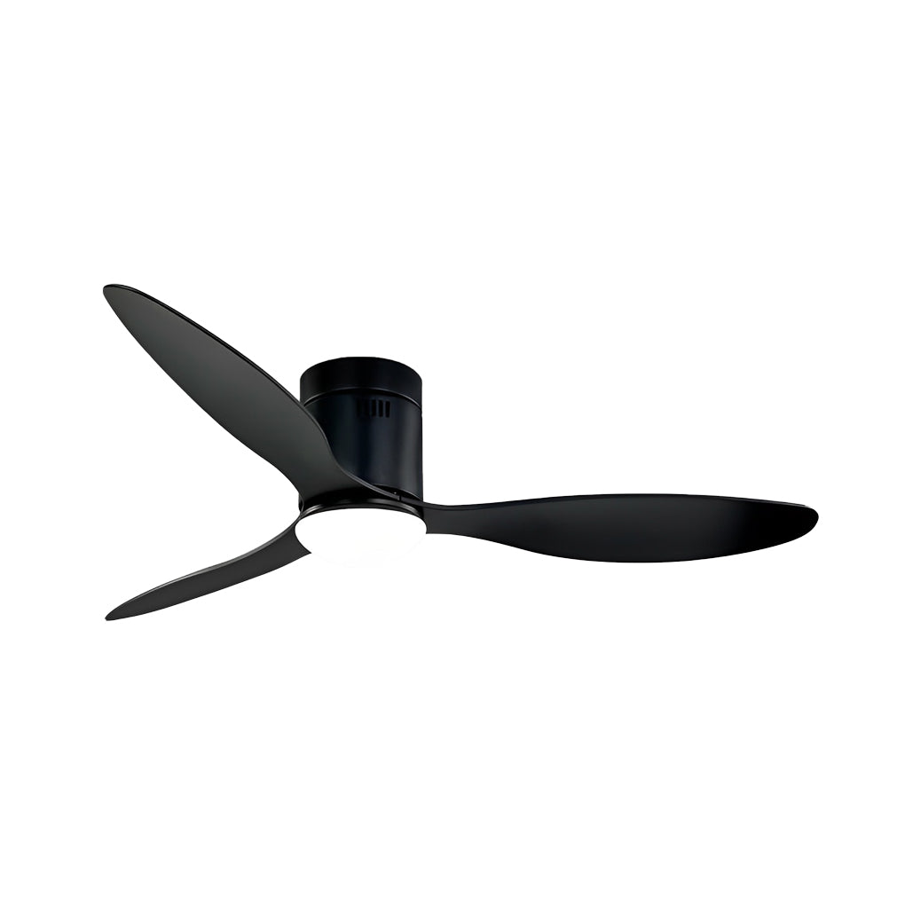 3-Blade Modern Ceiling Fan with Dimmable LED Light & Remote