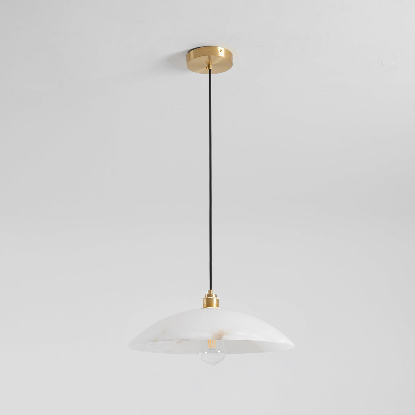 Alabaster Dome Pendant Lamp