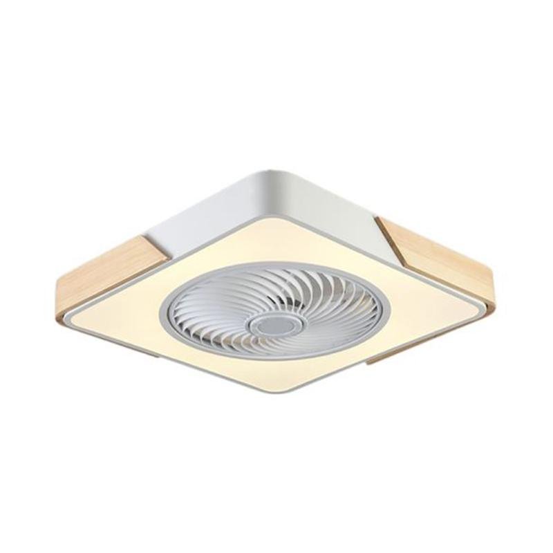 21" Bladeless Flush Mount Ceiling Fan with LED Light
