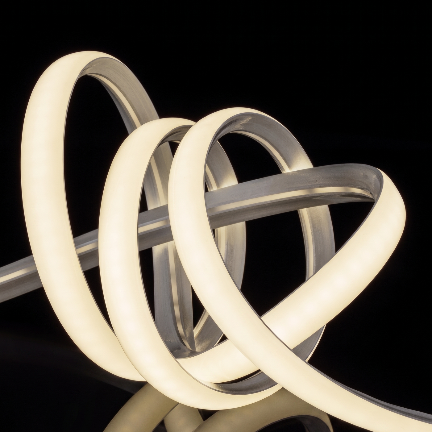 Seamless Corner-Mount LED Strip Light Industrial Style Silicone Lighting