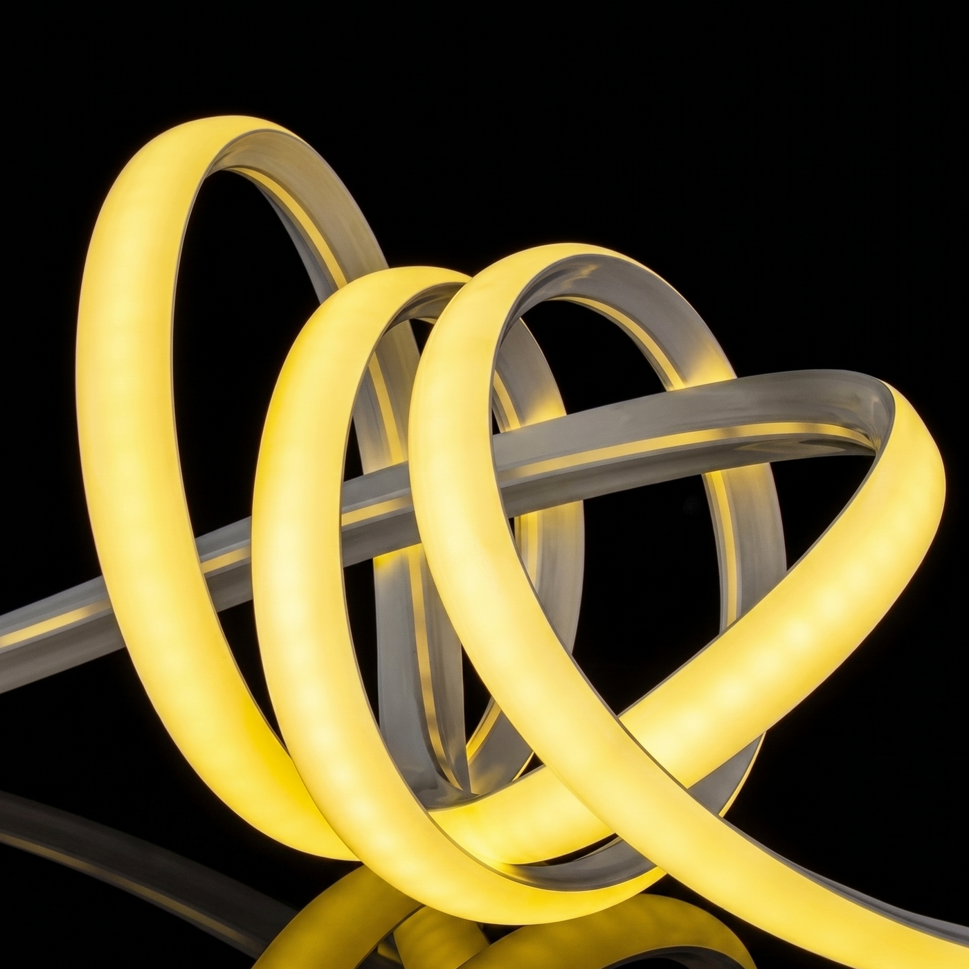 Seamless Corner-Mount LED Strip Light Industrial Style Silicone Lighting