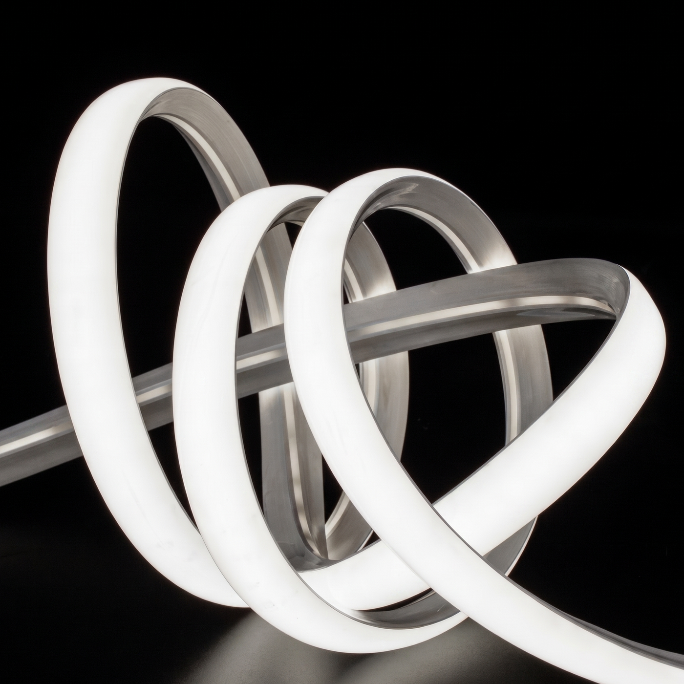 Seamless Corner-Mount LED Strip Light Industrial Style Silicone Lighting