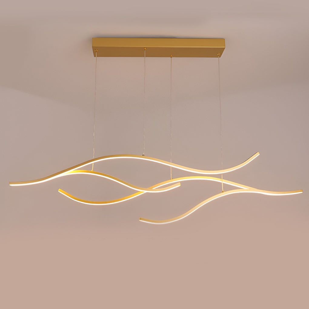 Wave LED Linear Chandelier