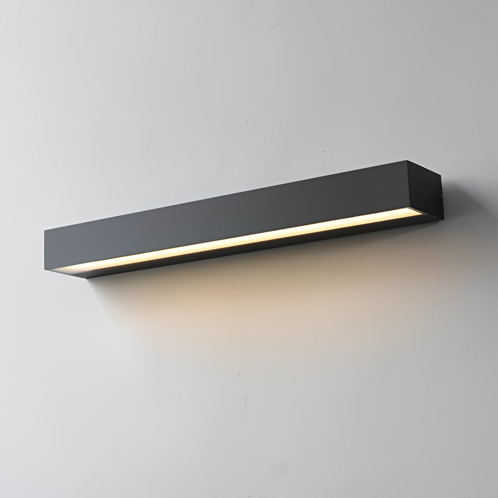 Outdoor Porch Light Modern LED Door Number Black Waterproof Sconce