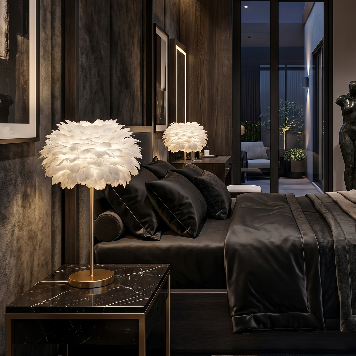 Feather Floor Lamp