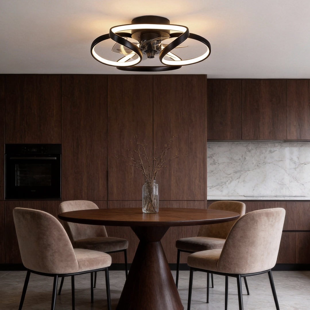 Flower LED Ceiling Fan with Light