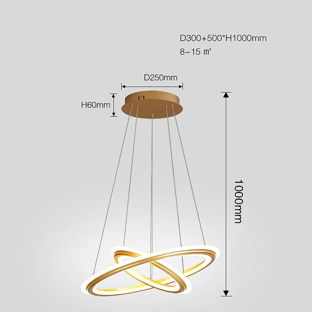 Dual Ring Nordic LED Chandelier