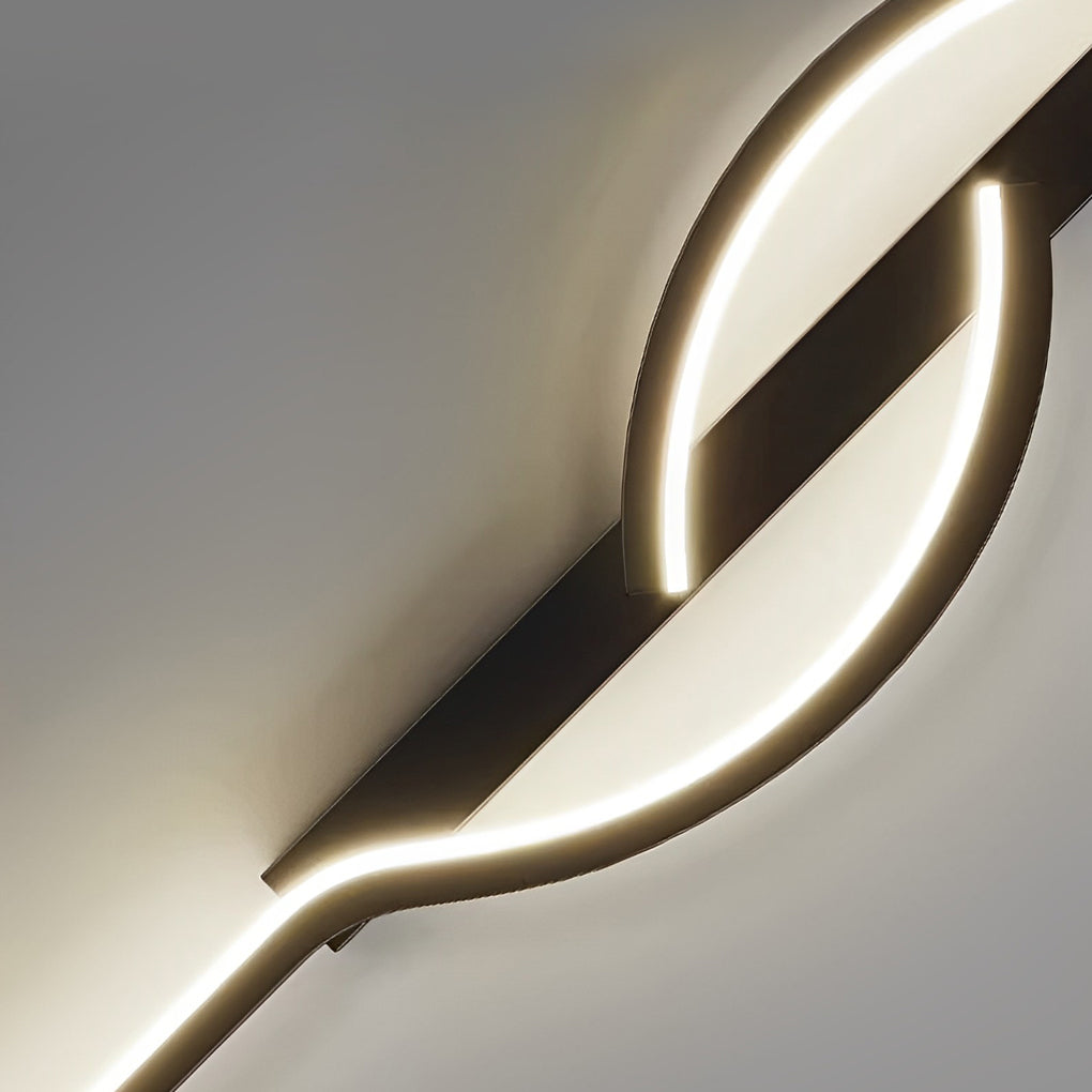 LED Wall Sconce - Modern Black Linear Bar Light - Indoor Bedroom Lamp