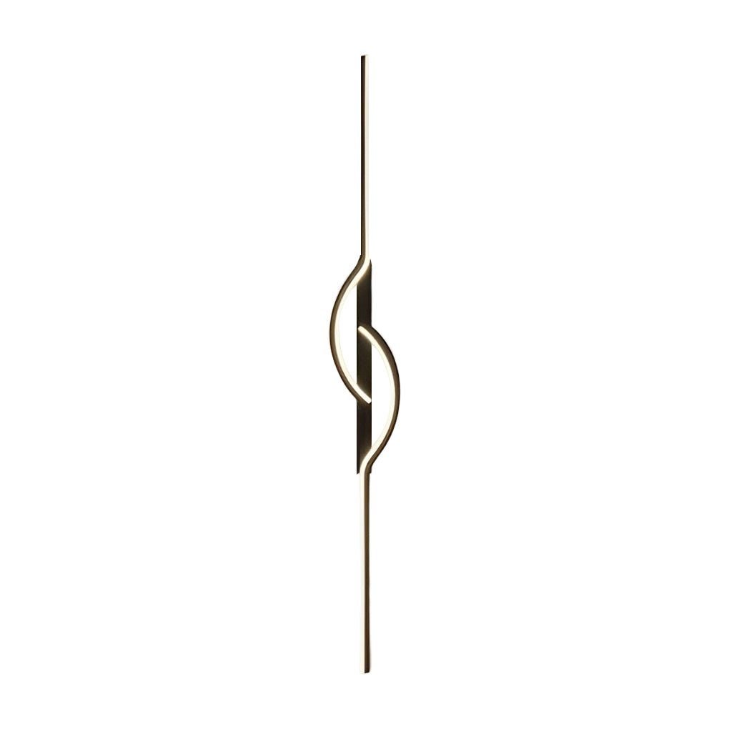 LED Wall Sconce - Modern Black Linear Bar Light - Indoor Bedroom Lamp