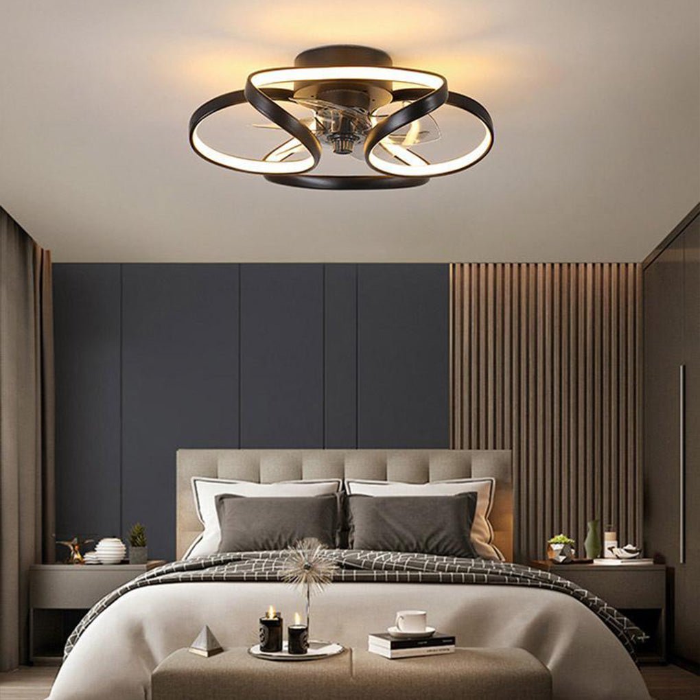 Flower LED Ceiling Fan with Light