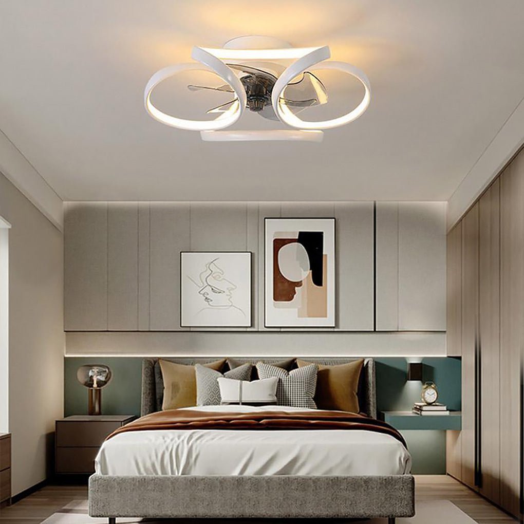 Flower LED Ceiling Fan with Light