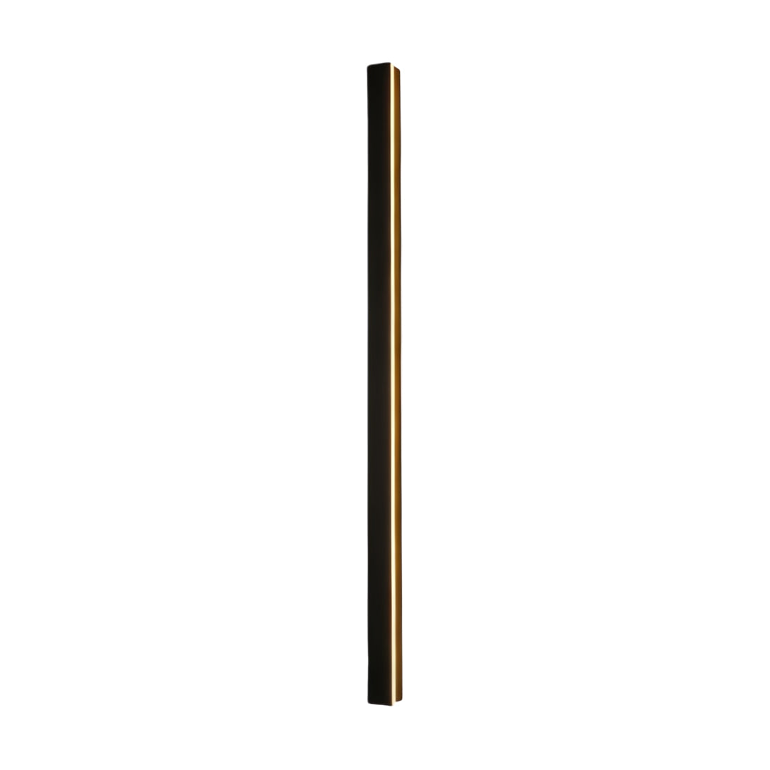 Outdoor Wall Sconce Modern Black Linear LED 40 inch Long Patio Light