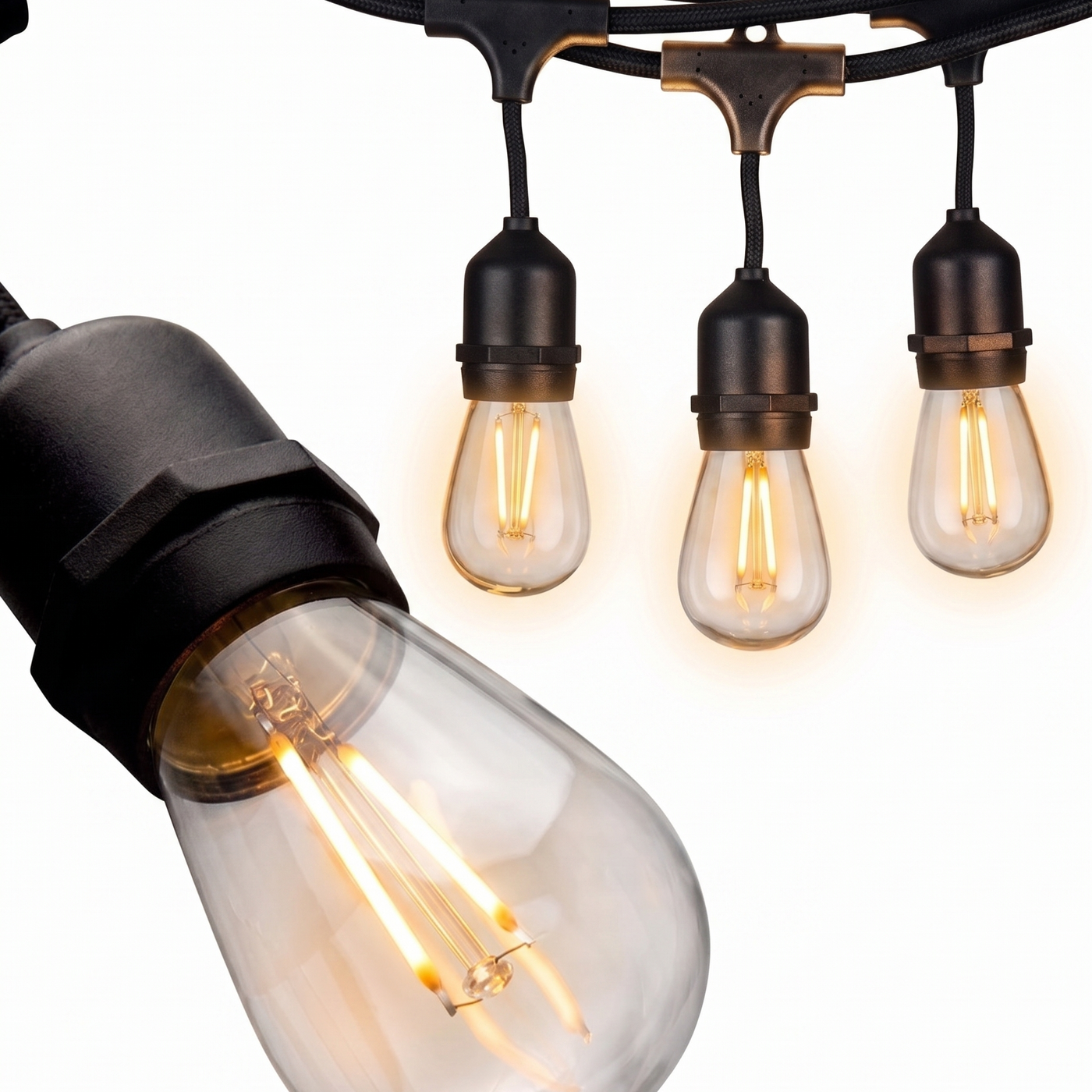 48 FT Outdoor Edison String Lights