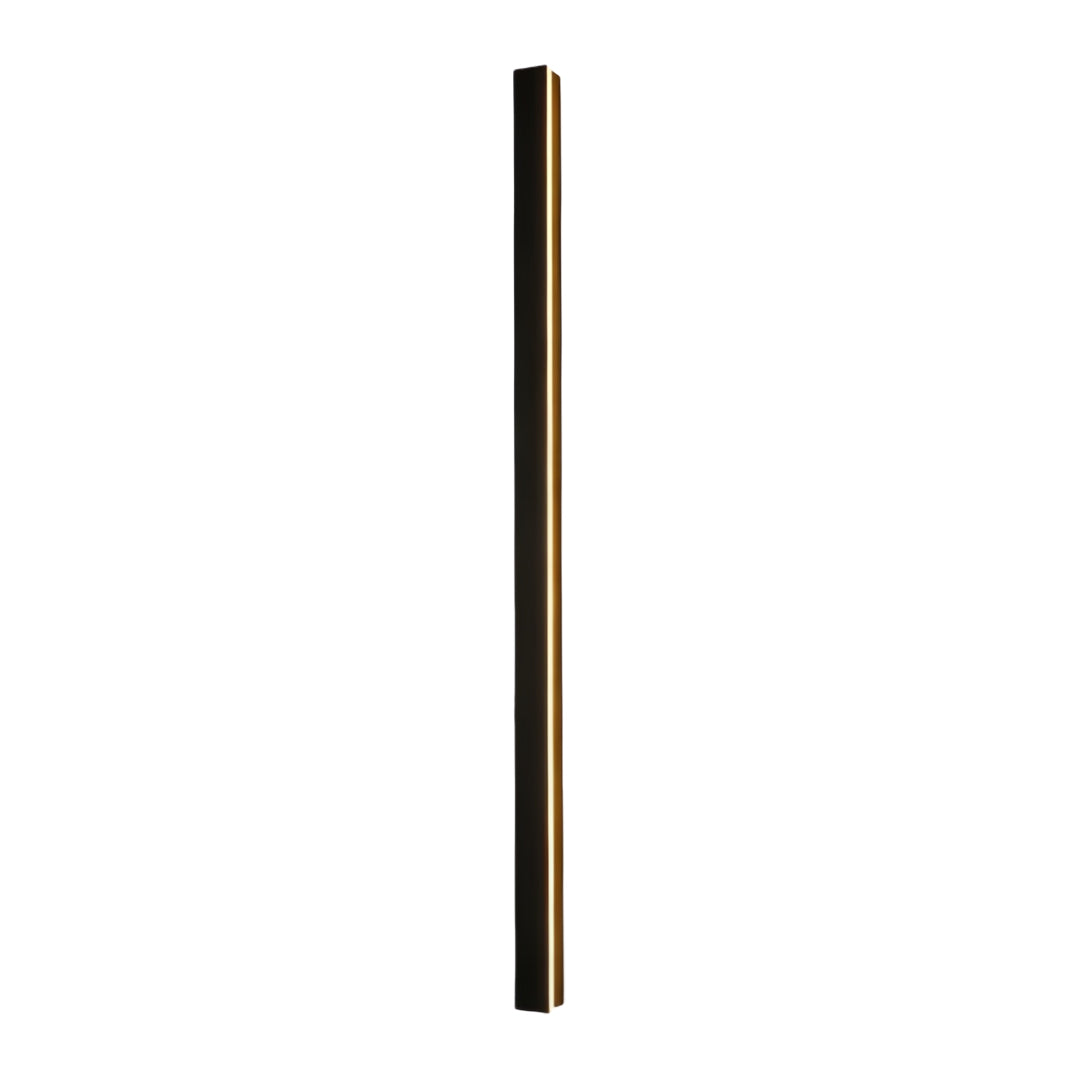 Outdoor Wall Sconce Modern Black Linear LED 40 inch Long Patio Light