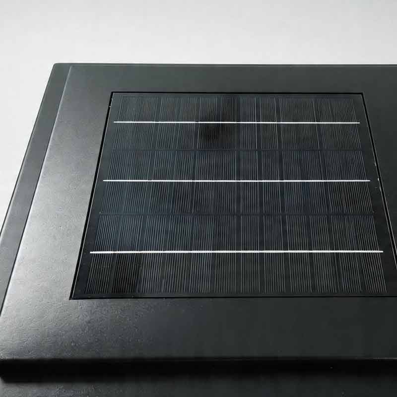 Outdoor Pillar Light - Modern Square LED Solar Post - Waterproof Gate Lamp