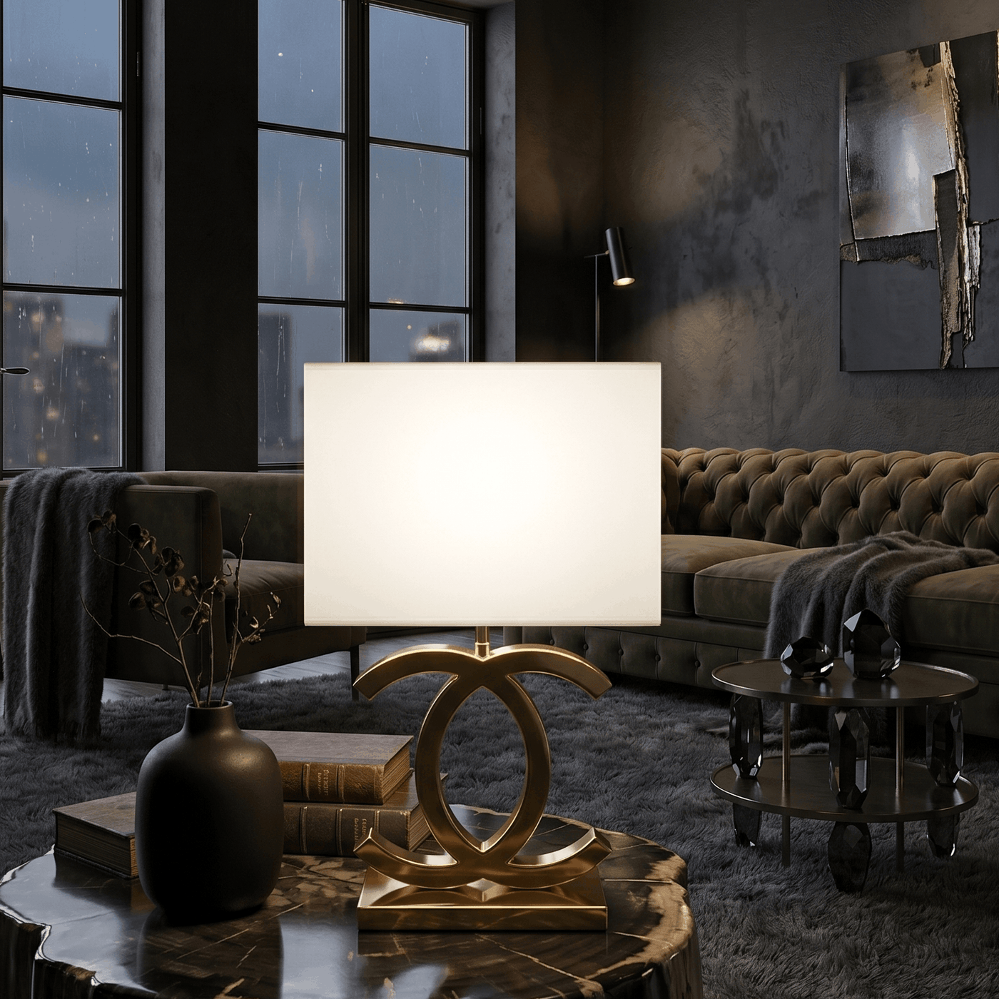 Stainless Steel Table Lamp