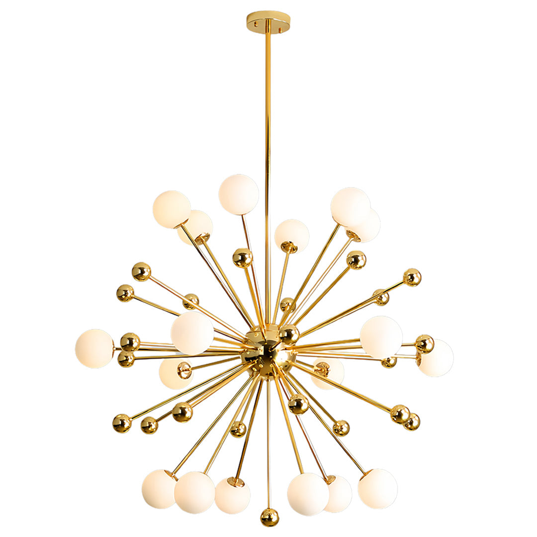 Sputnik Chandelier Modern 12-Light Gold Iron LED Nordic Ceiling Pendant