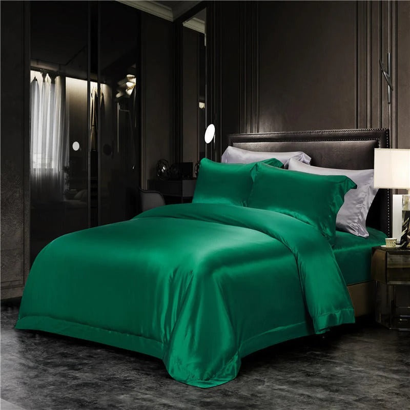 Emerald Silk Bedding Set