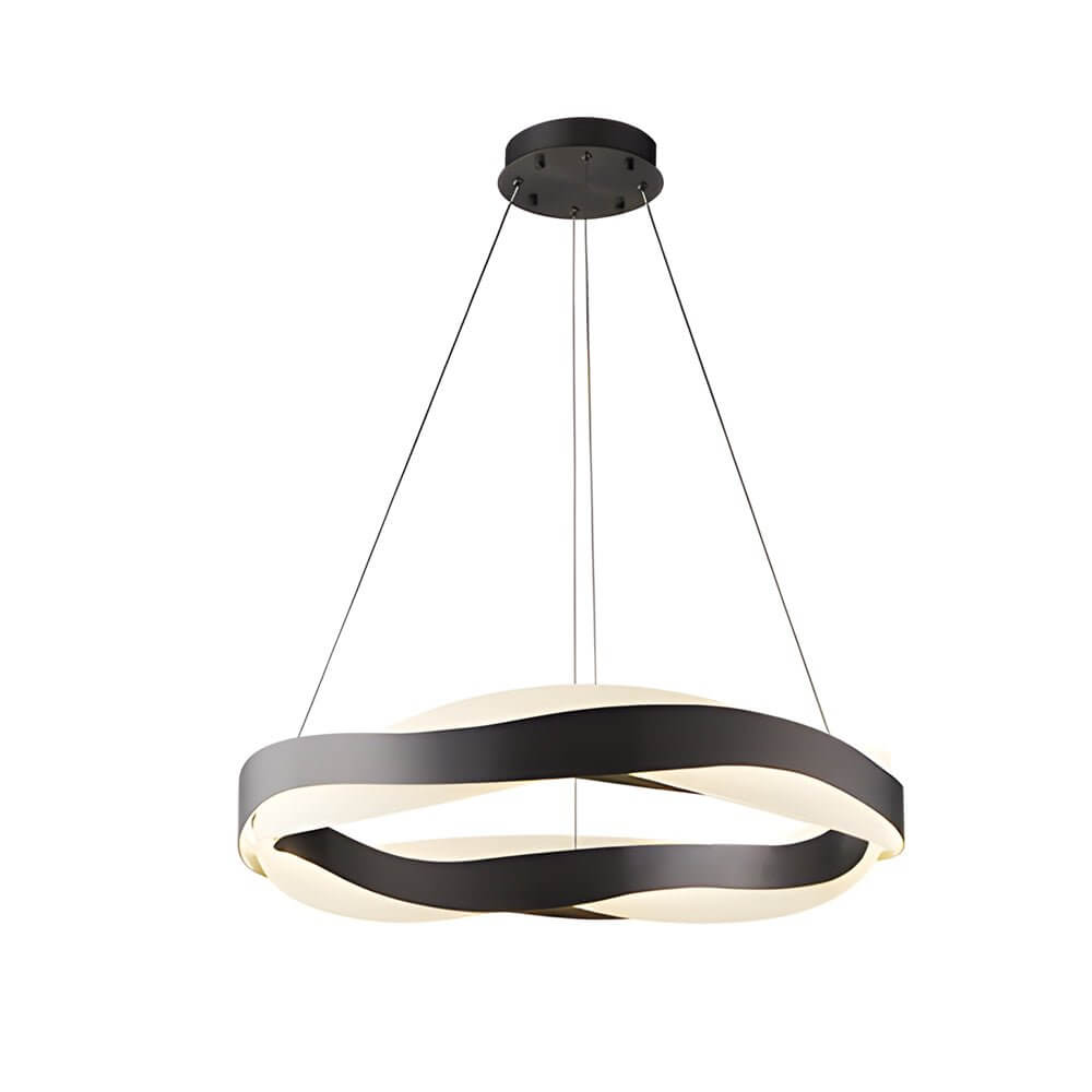 Wavy Round LED Pendant Light