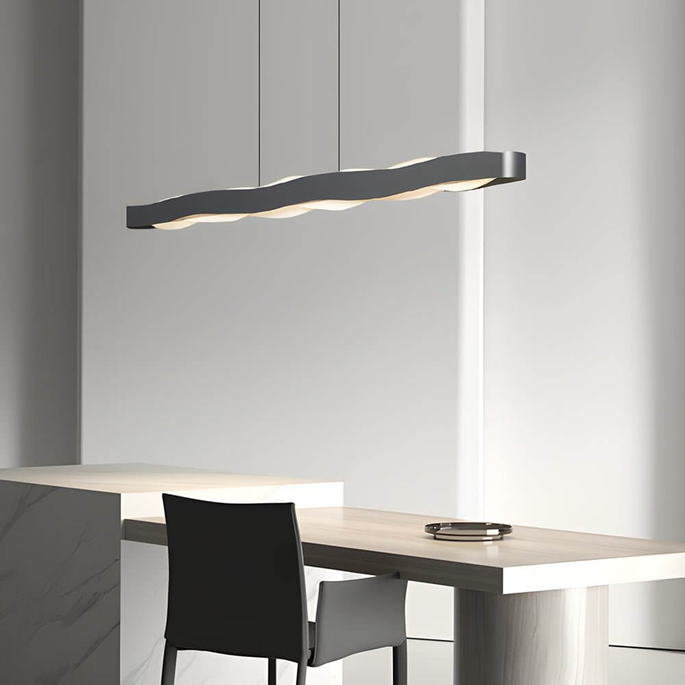 Wavy Round LED Pendant Light