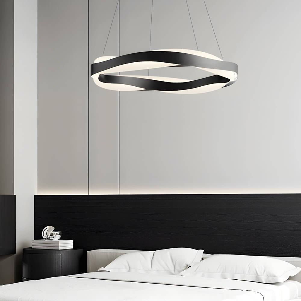 Wavy Round LED Pendant Light
