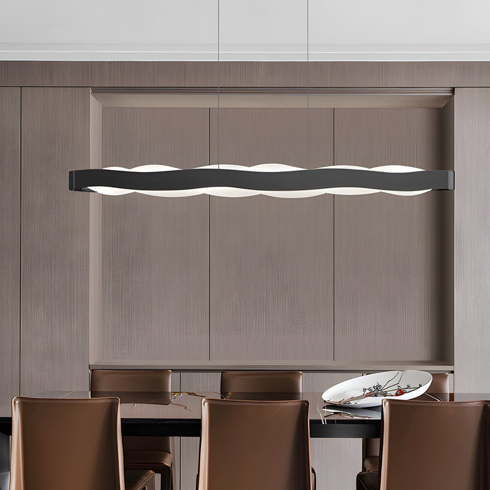 Wavy Round LED Pendant Light