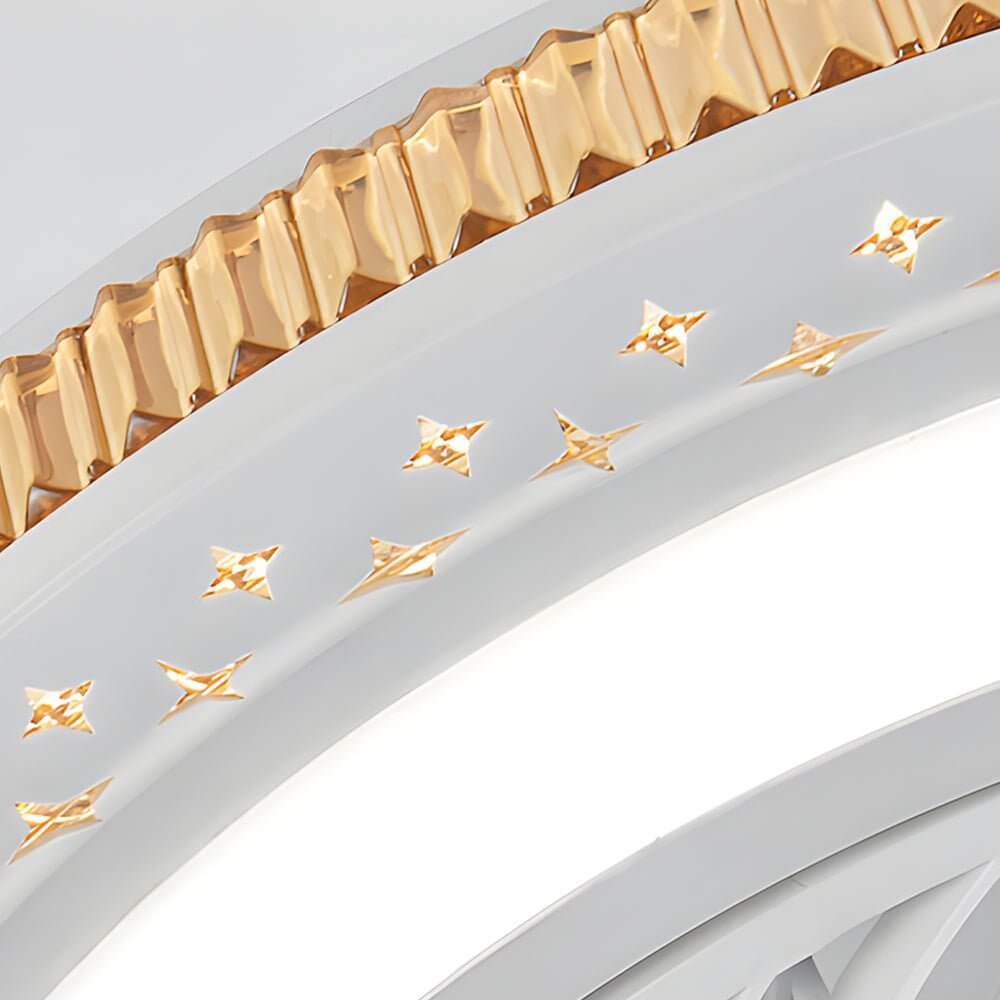 19.7" Bladeless Ceiling Fan with LED Light — Enclosed Design