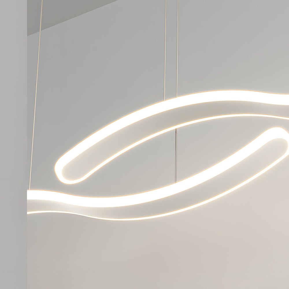 Dual Wave LED Dining Pendant