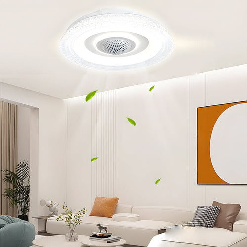 20 inch Bladeless Ceiling Fan with Dimmable LED and Remote