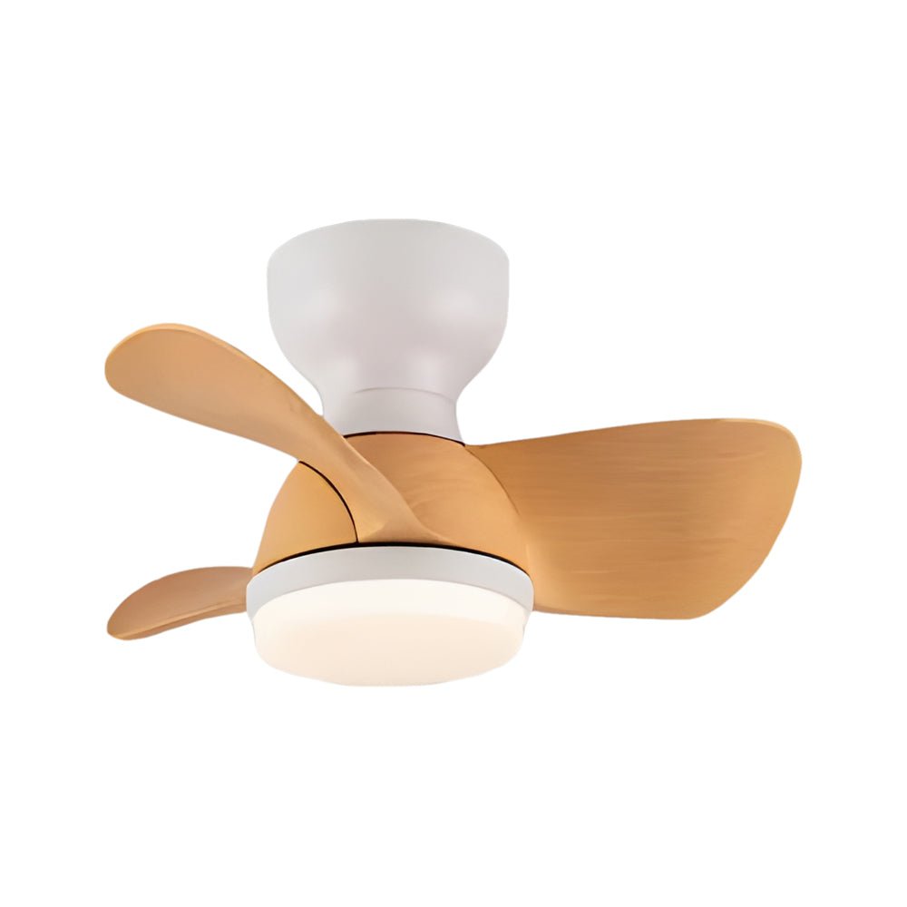 Space-Saving 3-Blade Ceiling Fan with Light & Remote