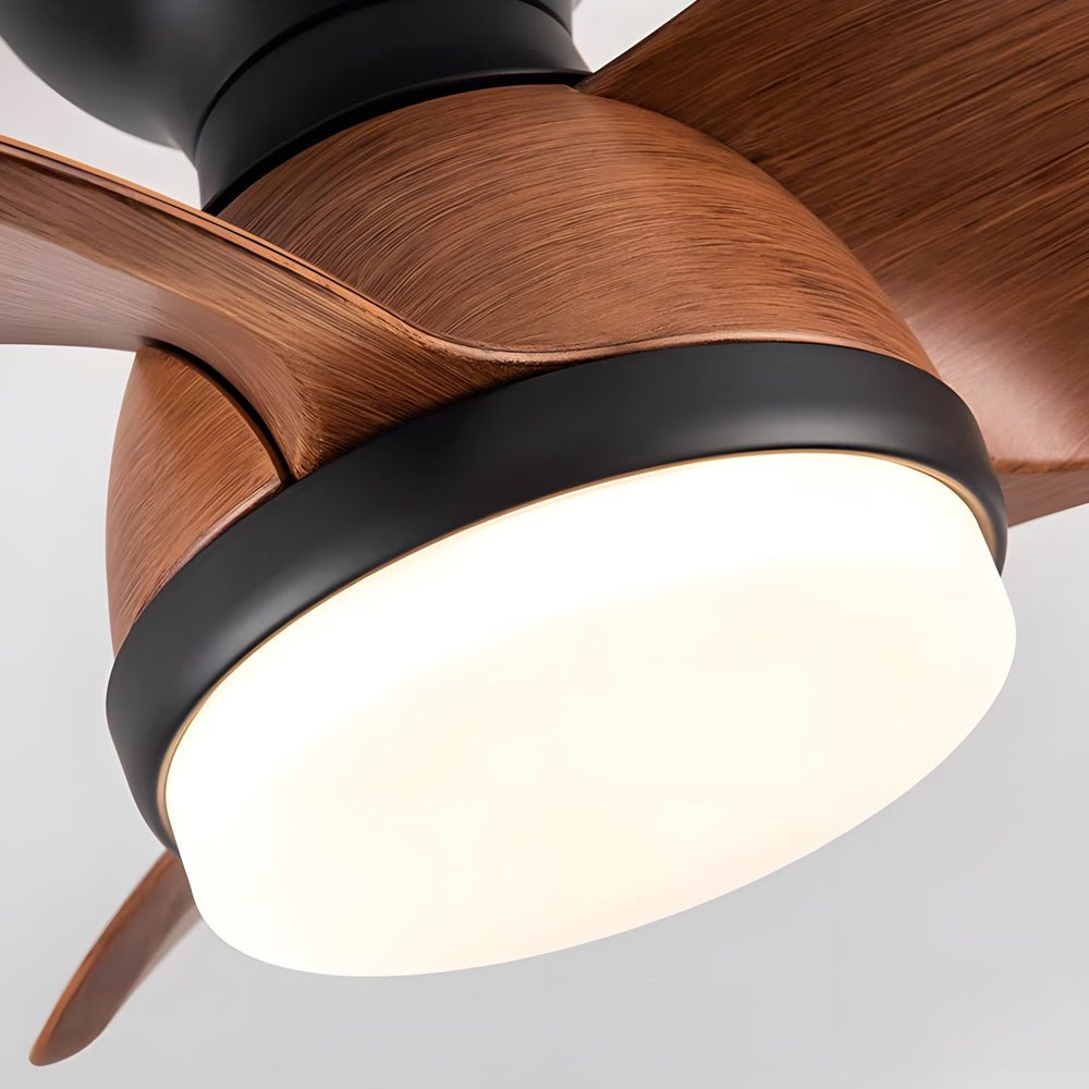 Space-Saving 3-Blade Ceiling Fan with Light & Remote