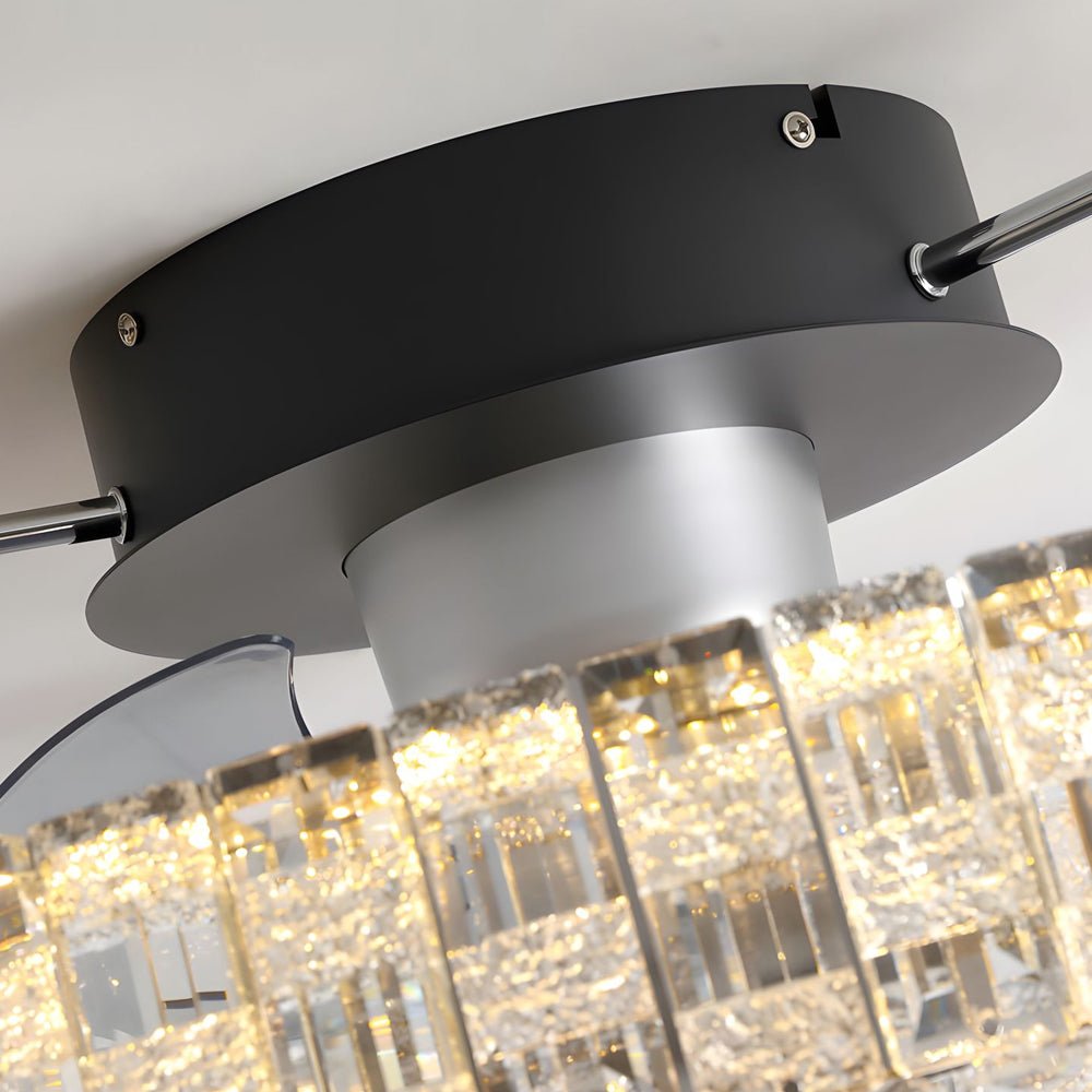 23.6" Crystal LED Low-Profile Ceiling Fan