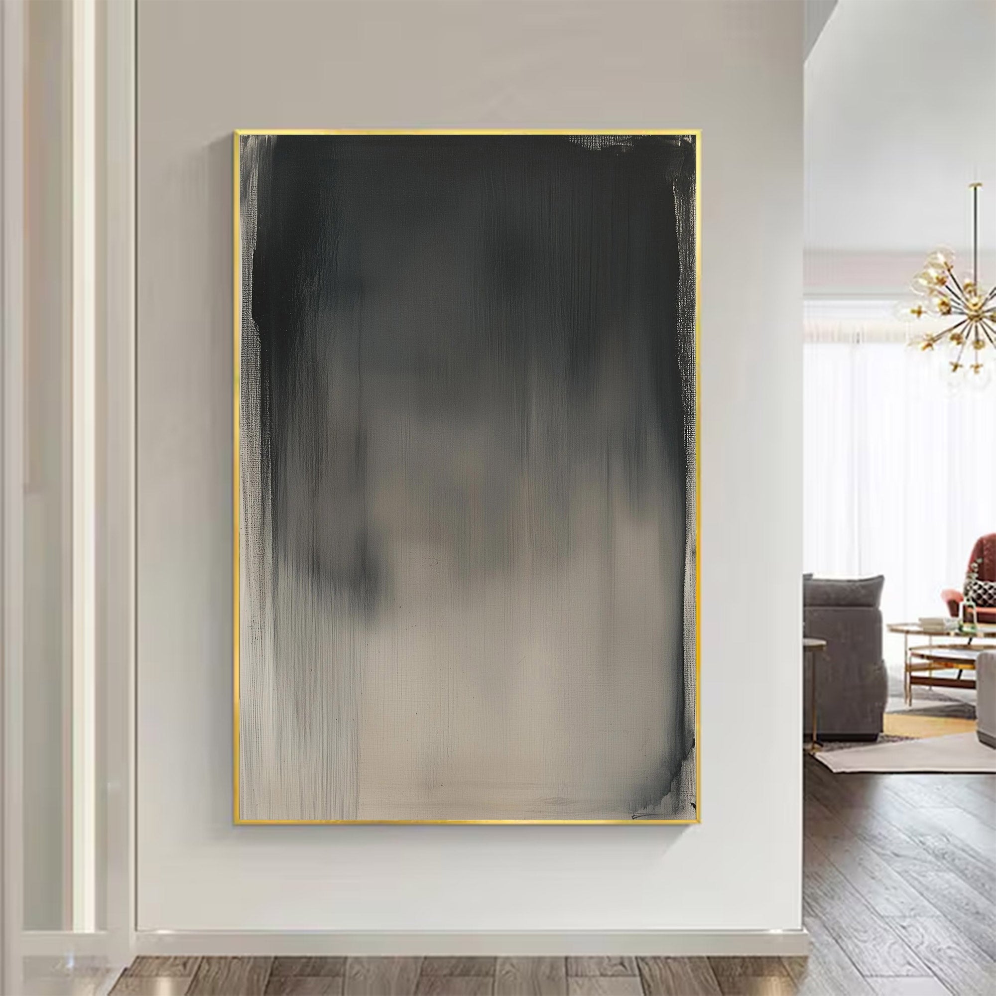 Large Abstract Gradient Canvas Luxury Wall Art